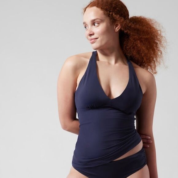 NWT Athleta Plunge Tankini A-C. Medium Dress Blue - Picture 4 of 10